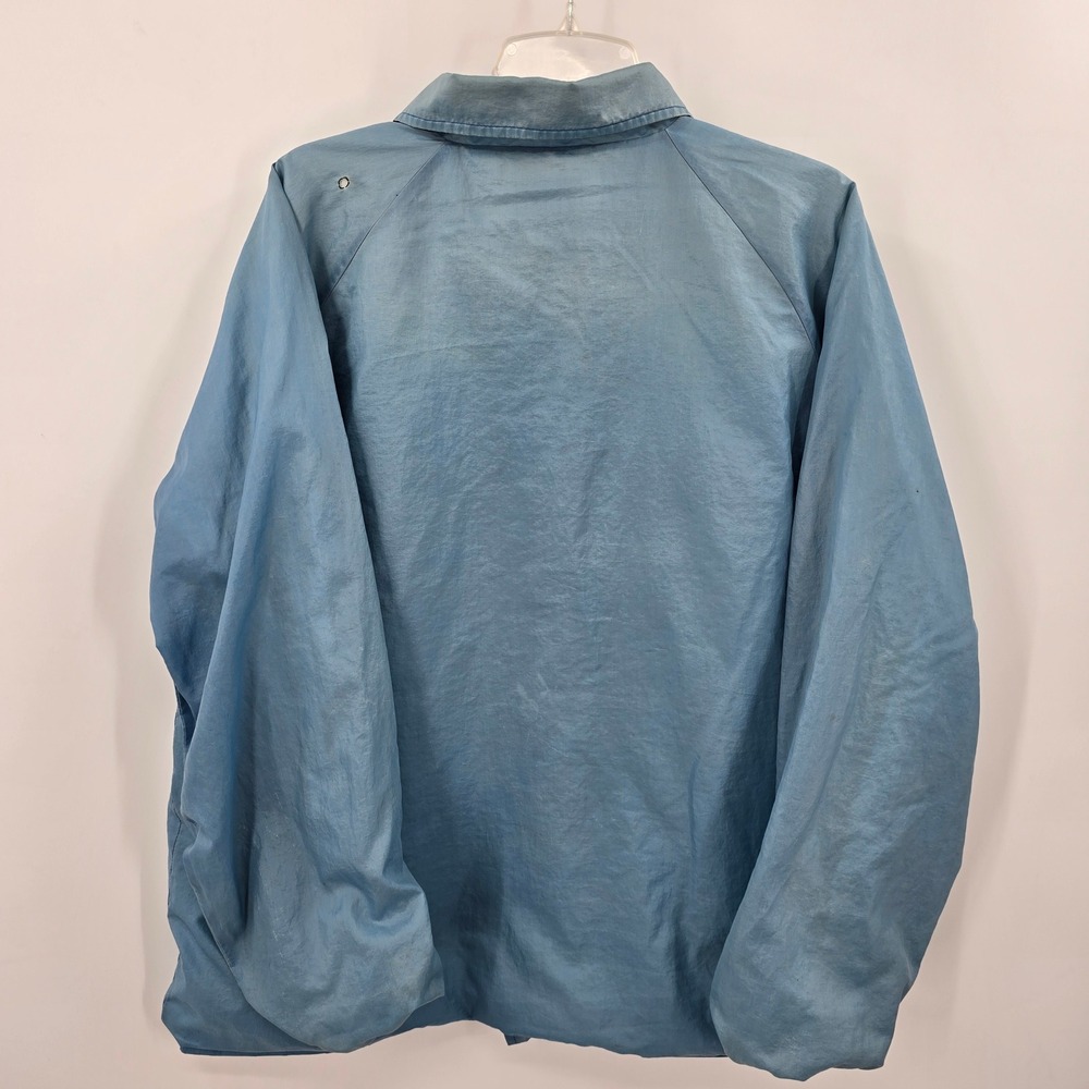 Vintage Farah Fifth Avenue Blue Coaches Jacket Nylon Windbreaker Large RN 71953 - Picture 2 of 8